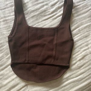 ARITZIA SCULPT KNOT BABATON CROP TANK